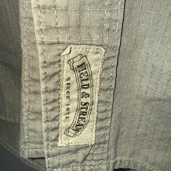 Men's Olive Green Button Up Shirt - Picture 3 of 4